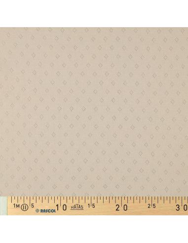 Pointelle knit jersey fabric - Beige