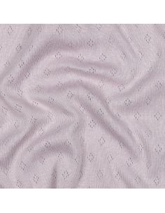 Pointelle knit jersey fabric - Lilac