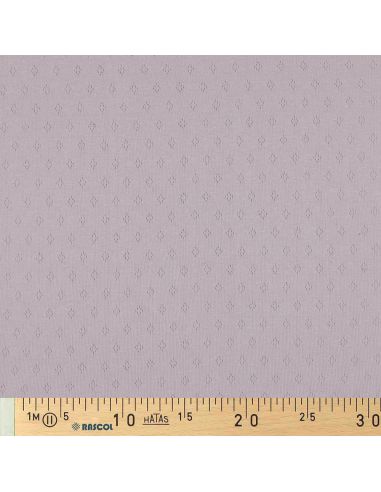 Pointelle knit jersey fabric - Lilac