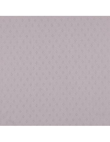 Pointelle knit jersey fabric - Lilac