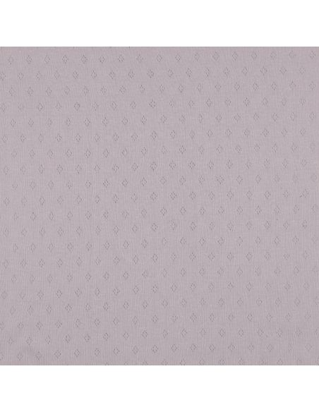 Pointelle knit jersey fabric - Lilac