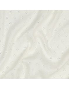 Pointelle knit jersey fabric - Ecru