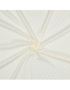 Pointelle knit jersey fabric - Ecru 2