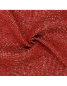 Lurex jute fabric - Red