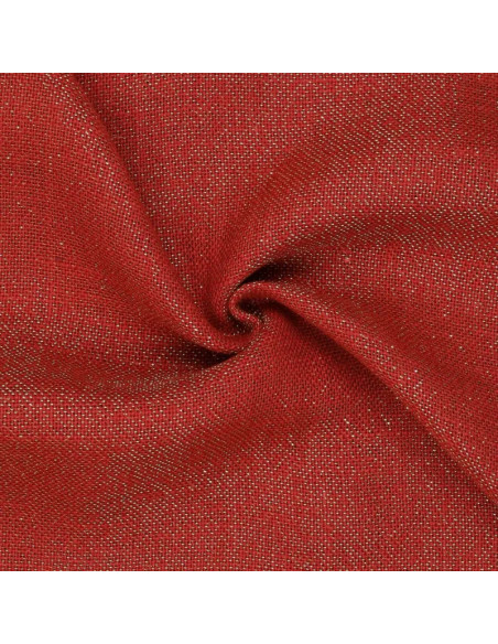 Lurex jute fabric - Red