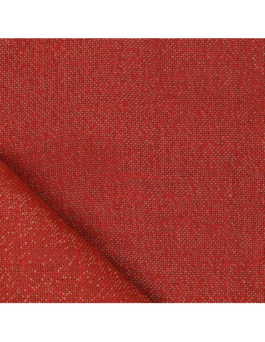 Lurex jute fabric - Red