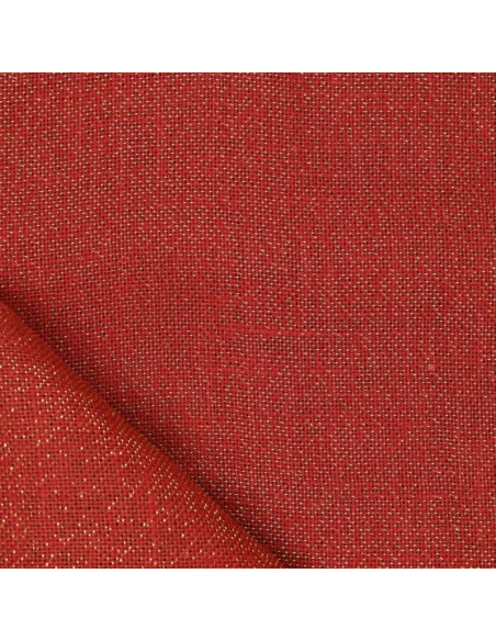 Lurex jute fabric - Red