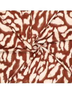 Stretch satin fabric - Animal