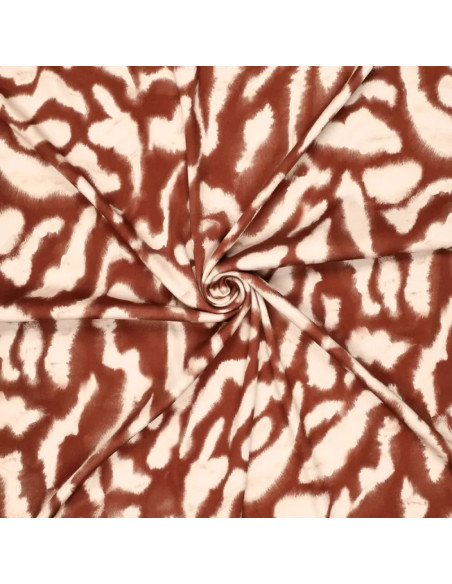 Stretch satin fabric - Animal