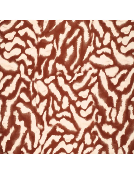 Stretch viscose satin fabric - Animal