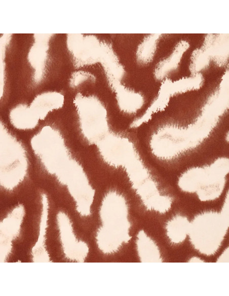 Stretch viscose satin fabric - Animal