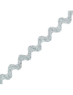 Serpentine - 10 mm Braid - Silver Lurex