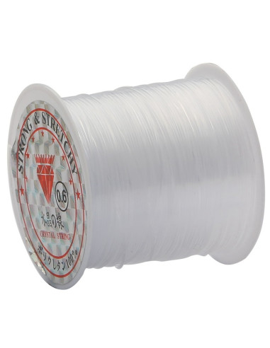 0.6 mm Plastic Bead Thread - Transparent