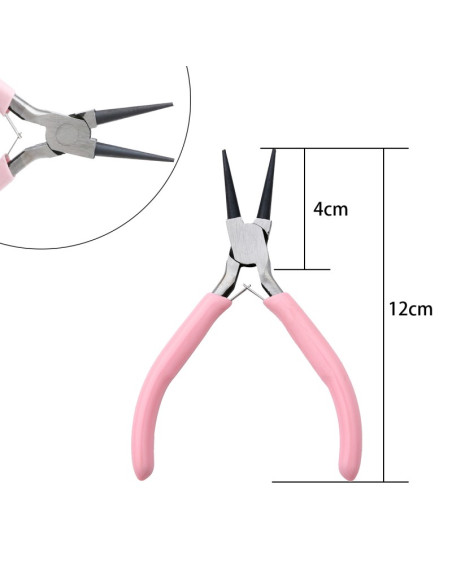 Round nose pliers for jewelry and beads