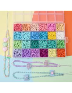 Box of 3600 seed beads 4 mm 2