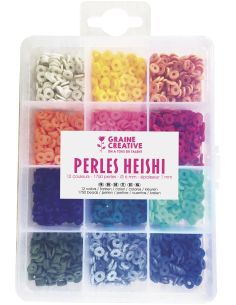 Box of 1750 Heishi beads - Trendy
