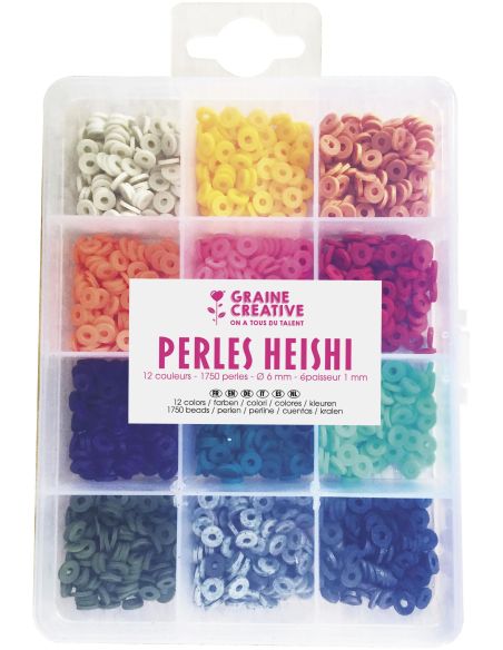 Box of 1750 Heishi beads - Trendy