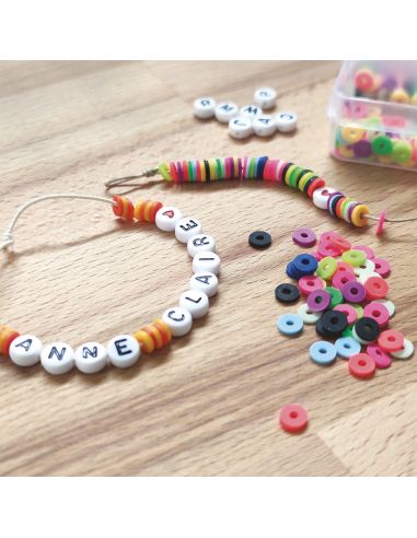 Box of 1750 Heishi Beads - Fluorescent