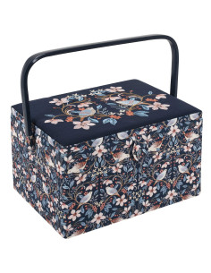Embroidery sewing box - Birds in bloom