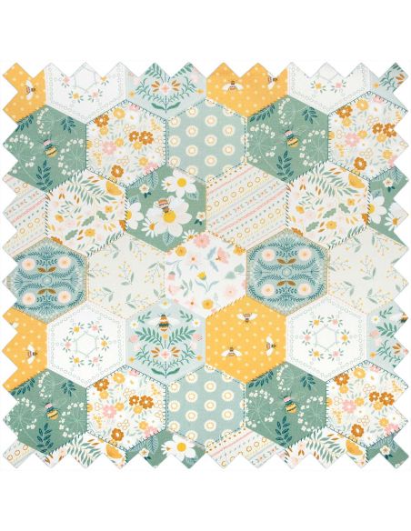 Sewing box - Bee patchwork