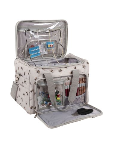 Knitting and crochet storage bag - Bee