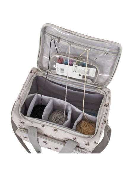 Knitting and crochet storage bag - Bee