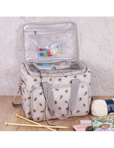 Knitting and crochet storage bag - Bee