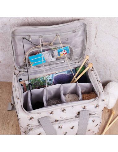 Knitting and crochet storage bag - Bee