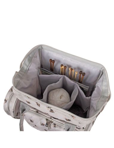 Tote bag for knitting and crochet - Bee