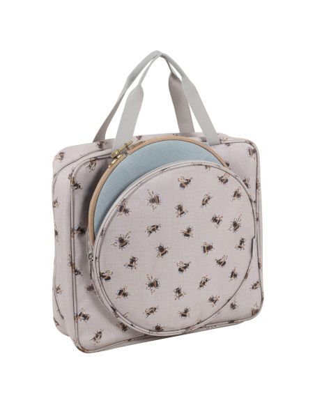 Embroidery project bag - Bee