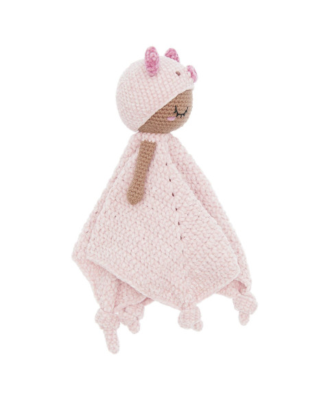 Crochet kit for a comfort blanket - Pig