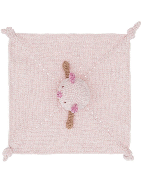 Crochet kit for a comfort blanket - Pig