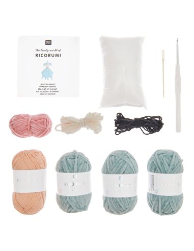 Elephant Crochet Blanket Kit