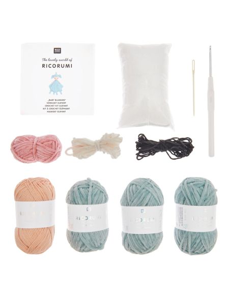 Elephant Crochet Blanket Kit
