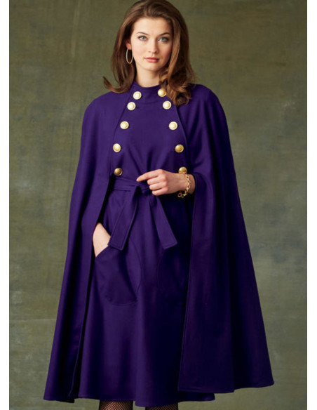 Cape and Belt Pattern - Vogue 9288