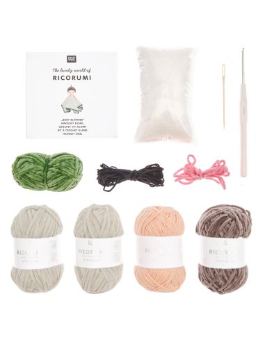 Crochet kit for cuddly blanket - Nature
