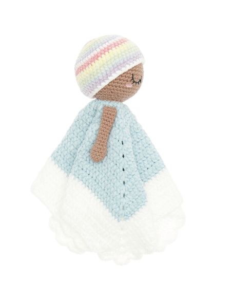 Pastel Rainbow Crochet Blanket Kit