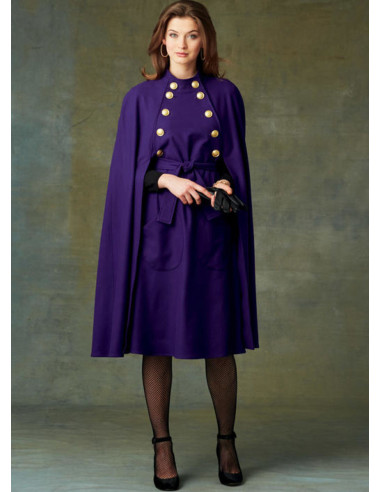 Cape and Belt Pattern - Vogue 9288