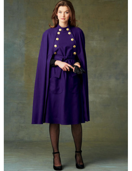 Cape and Belt Pattern - Vogue 9288