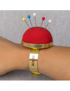 Bohin Pin Holder Bracelet - Red 2