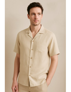 Washed linen fabric - Ecru 2