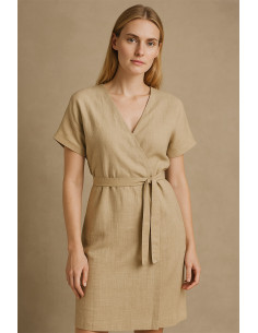 Washed linen fabric - Natural 2