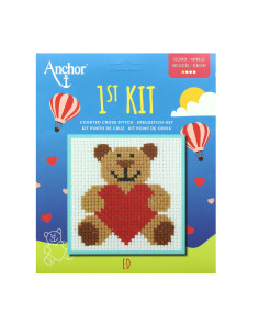 My First Cross Stitch Kit - Teddy Bear