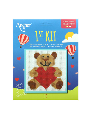 My First Cross Stitch Kit - Teddy Bear