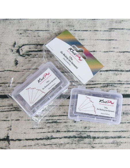 Box of 50 T-shaped knitting pins by KnitPro