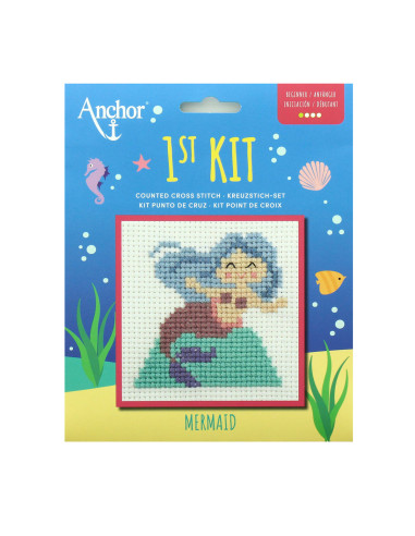 My First Cross Stitch Kit - Mermaid