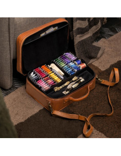Muud Flora Storage Box for Embroidery and Sewing - Rich Brown