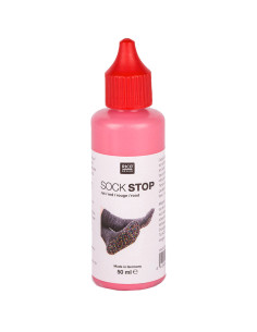 Non-slip latex bottle for socks - Red