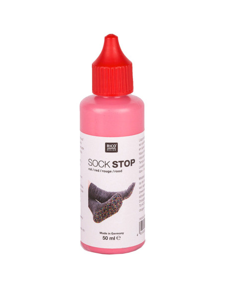 Non-slip latex bottle for socks - Red
