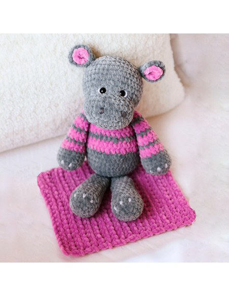 Crochet Kit - Nelly the Hippopotamus